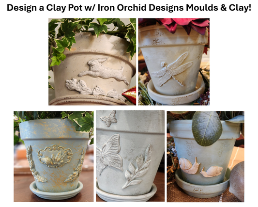 Design a Flower Pot w/ Iron Orchid Designs Moulds & Clay! - Sat. May 31st, 10am - 1pm