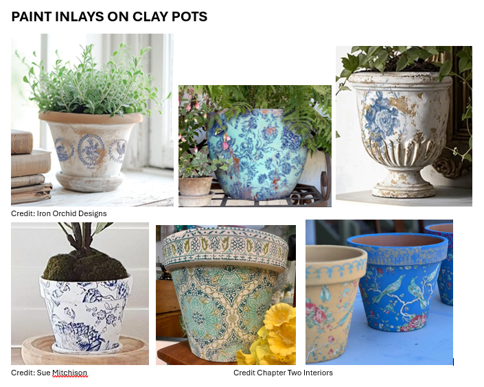 Paint Inlays on Clay Pots! - Saturday, March 22nd 11am - 2pm