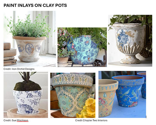 Paint Inlays on Clay Pots! - Saturday, March 22nd 11am - 2pm