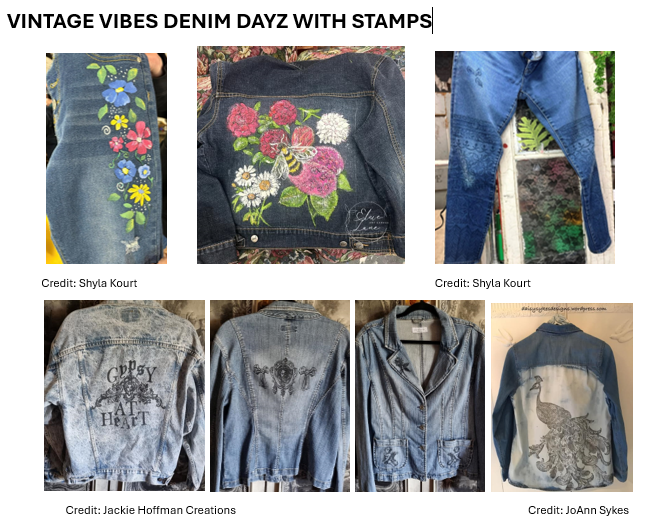 Vintage Vibes Denim Dayz with Stamps - Friday, August 22nd 3:30-6:30 pm